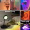 Sunset Lamp Projector Led Lights for Bedroom Night Light RGB Lights Sun Sunlight Sunrise Lamp 10w 360° Rotation Mood Lighting Home/Room Decor Christmas Gifts for Women Black